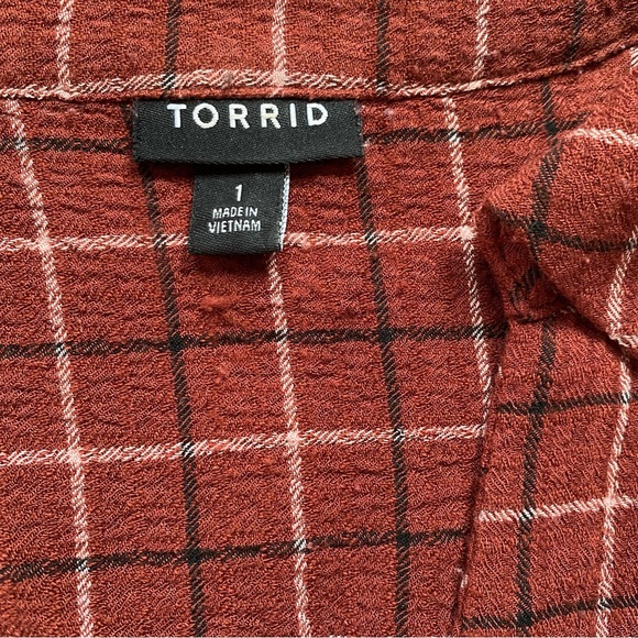 Torrid Mini Gauze Bell Sleeve Shirtdress - Picture 4 of 4